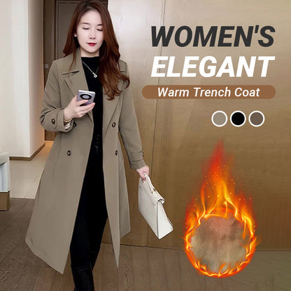 ⏳Limited-time 50% off⏰Women's Elegant Warm Trench Coat✨