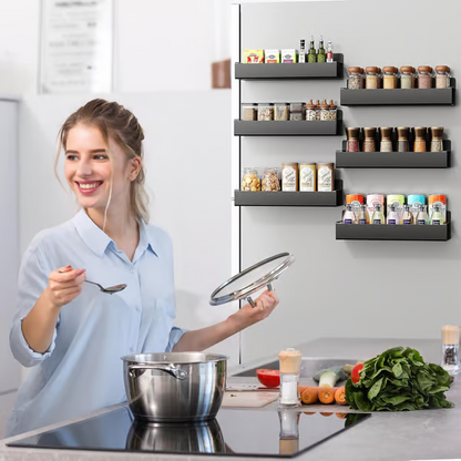 🔥NEW YEAR SALE⚡50K+ SOLD!💝Punch-free Magnetic Storage Rack Organize — Space-saving Kitchen Organizer