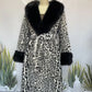 🧥Women's Leopard Print Fluffy Faux Fur Coat with Belt🔥🔥