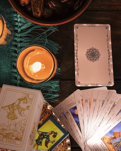 🔮 50% OFF NOW! ✨ Witchy Cauldron Tarot Card Set – Rose Gold Accents, Complete Guide Book & Velvet Pouch 🎴📖