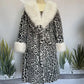 🧥Women's Leopard Print Fluffy Faux Fur Coat with Belt🔥🔥