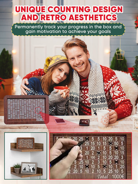 🎁 Hot Sale 50% OFF 🔥Wallet Fattening Program——Cash Vault Wooden Savings Box