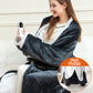 2025 Electric Heated Blanket with Flannel Lining and Fleece Lining Wearable Heated Blanket with Sleeves