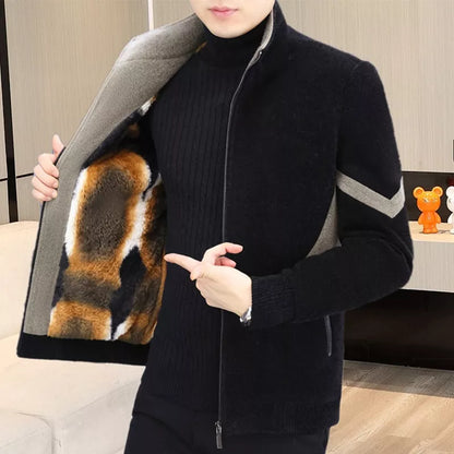 ✨New Arrival✨Men's Winter Thickened Lined Tweed Coat