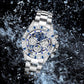 🎁TINAIBIN Twelve Zodiac Signs & Starry Sky Diamond Automatic Skeleton Men's Watch
