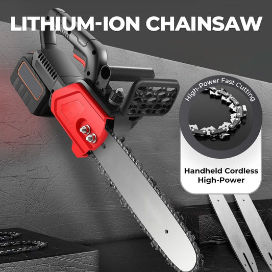 🔥Cordless high-power lithium battery chainsaw - 🎁New Year's Special Offer:50% OFF🎉