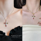 🎁BUY 1 GET 1 FREE❤️Colorful Rhinestone Cross Pendant Necklaces
