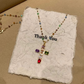 🎁BUY 1 GET 1 FREE❤️Colorful Rhinestone Cross Pendant Necklaces