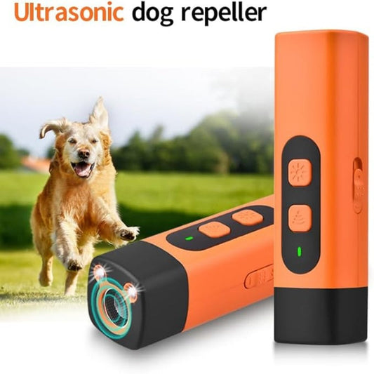 🐕 50% OFF NOW! ✨ Portable Ultrasonic Dog Deterrent - Rechargeable & Waterproof with LED Strobe for Safe & Humane Animal Repellent 🛡️🔦