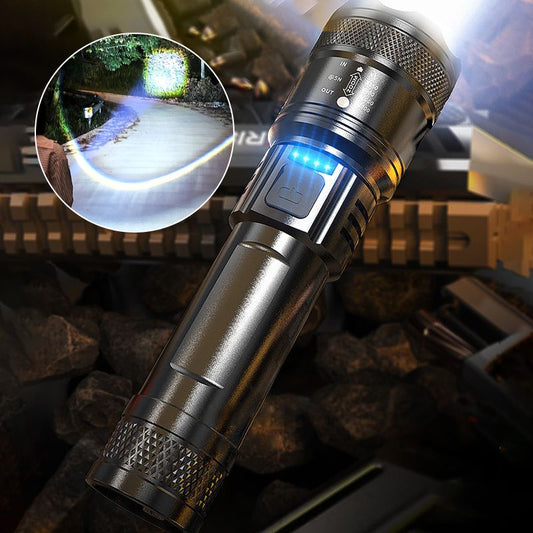 💥Super Strong Light Zoomable Flashlight