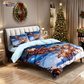 🎄 50% OFF NOW! ✨ Festive Christmas 3-Piece Duvet Cover Set - Soft Brushed Polyester with Holiday Patterns for Cozy Seasonal Decor 🛏️❤️