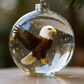 Nature's Bird Glass-Look Sphere Ornament