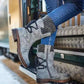 Women’s Elegant Mid-Calf Boots With Cozy Knitted Cuff