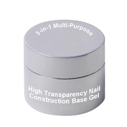 3-in-1 Multi-Purpose High Transparency Nail Construction Base Gel