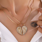 💖 50% OFF NOW! 🔥 Split Heart Devotional Necklace For Couples - Elegant & Symbolic, Perfect Matching Gift for Anniversaries ✨
