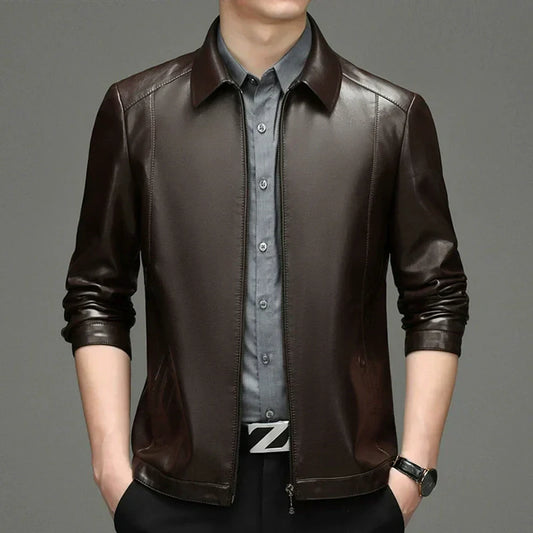 🔥Men's Casual PU Leather Jacket