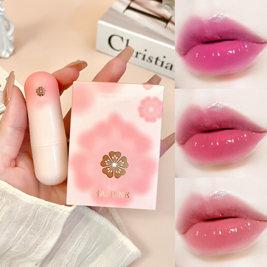 ❣️Flower Clear Jelly Lipstick With Temperature Change Color