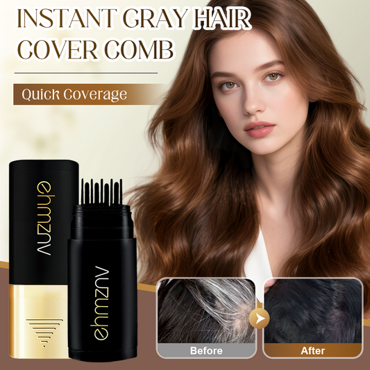 👩‍🦳 BUY 1 GET 1 FREE! ✨ Instant Gray Hair Cover Comb – Natural Look, Quick Application & Smudge-Proof 🖌️