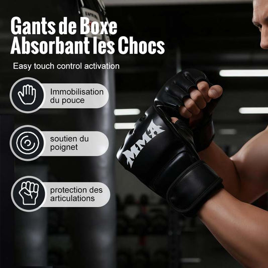 Boxing Gloves With Wrist Support And Shock Absorption