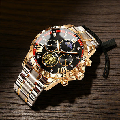 🎄Christmas Sale 70% OFF🔥Men's Luminous Waterproof Flywheel Quartz Watch