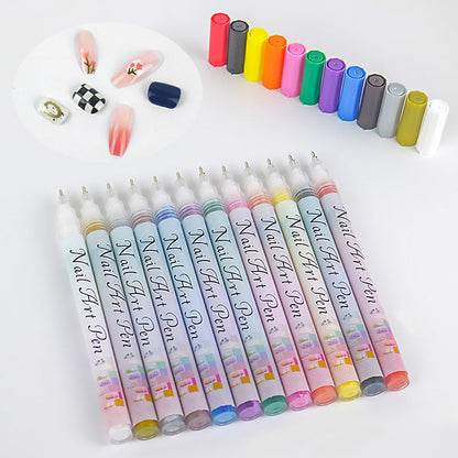 💖12-Color Professional Nail Art Pen Set💖