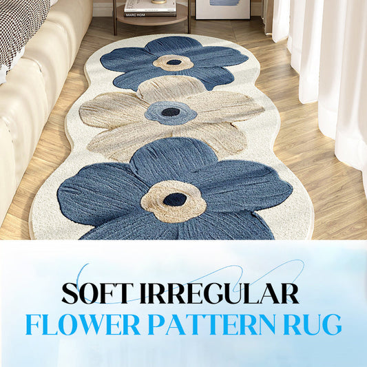 🔥Soft Irregular Flower Pattern Rug