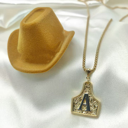 💖Unisex Gold-Plated Initial Letter Pendant Necklace