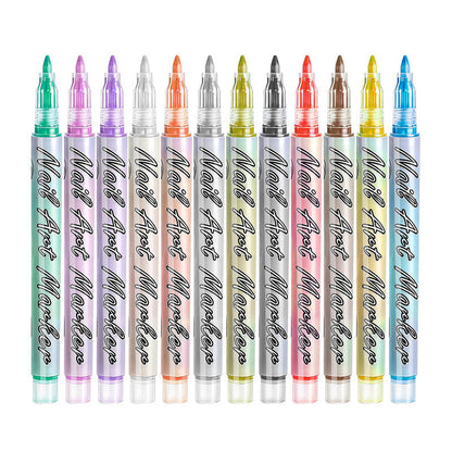 🩷❤️12-Color Acrylic Nail Art Pens Set🧡💛