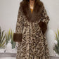 🧥Women's Leopard Print Fluffy Faux Fur Coat with Belt🔥🔥