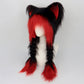 💖Plush Cat Ear Winter Hat with Braided Pigtails