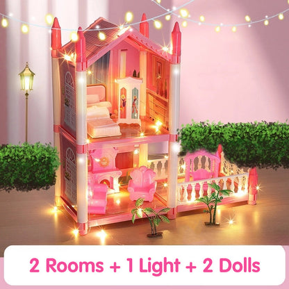 🎁New Year Sale 50% OFF💖DIY Luminous Princess Castle Dollhouse