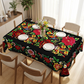 💖Mexican Floral Tablecloth with Scalloped Edge