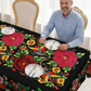 💖Mexican Floral Tablecloth with Scalloped Edge