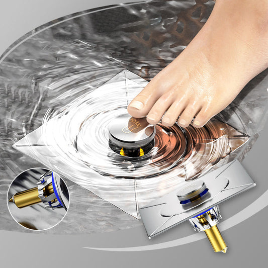 🏆50 % OFF !!💕Universal Square Floor Drain - Copper Core Anti-Odor Pop-Up Floor Drain