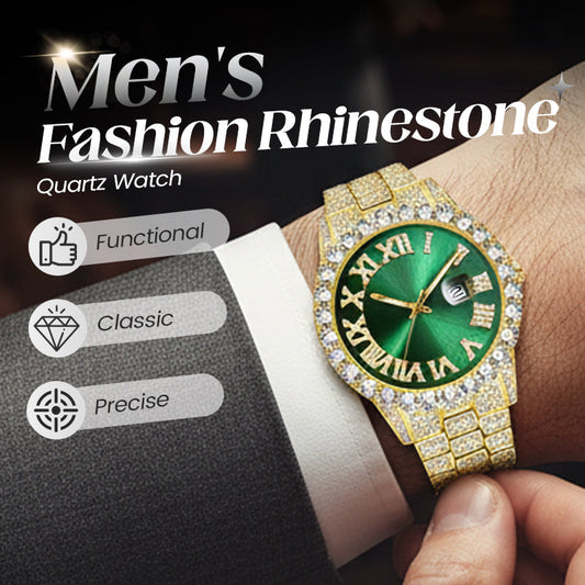 ⌚Men's Fashion Rhinestone Quartz Watch