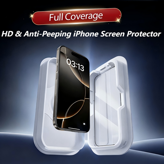 📱Full Coverage HD & Anti-Peeping iPhone Screen Protector