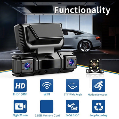 🚗 50% OFF NOW! 📹 4-Channel Dash Cam – WiFi Connectivity, Night Vision & Wide Angle Coverage 📱