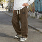 Men's Loose-Fit Drawstring Pants with Pockets