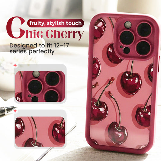 Cherry Pattern Protective Phone Case for 12-17 Series