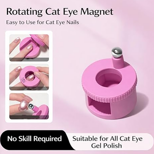 Rotating Cat’s Eye Nail Magnet Tool